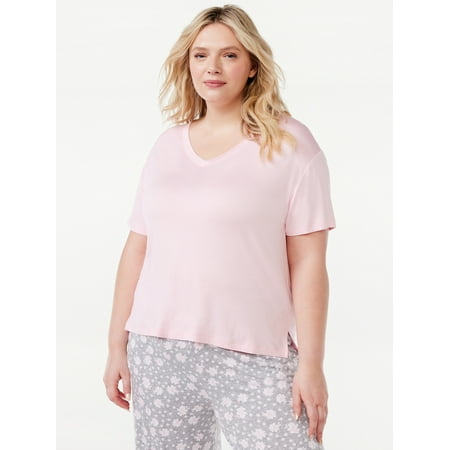 

Joyspun Women s V-Neck Sleep T-Shirt Sizes S to 3X
