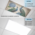 thumbnail image 4 of 1 Pack Retro Peacock Fluorescent Light Covers for Ceiling Lights Blue Hydrangea Watercolor Vintage Magnetic Ceiling Light Covers Overhead Light Filters for Office Classroom Home, 4 of 9