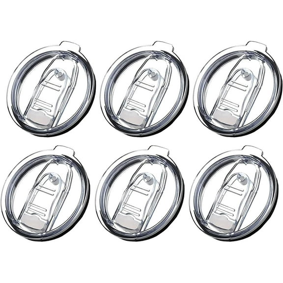 20oz Tumbler Replacement Lids 6 Pack,Spill Proof Splash Resistant Lids Covers for 3.25in Cup Mouth,Fit for YETI Rambler Atlin,Beast Juro Cup and More Coffee Mugs