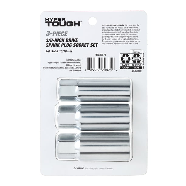 Hyper Tough 3 Piece 5/8 inch, 3/4 inch or 13/16 inch Spark Plug