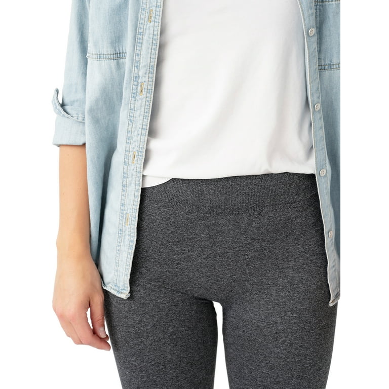 MUK LUKS Fleece Footless Tights Fall Leggings