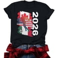 thumbnail image 5 of 2026 Soccer Cup Shirts For Women Crewneck Football Sports Jerseys Tops Summer USA Canada Mexico Flag Graphic Tee, 5 of 6