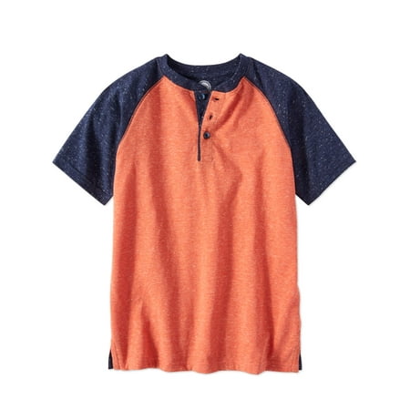- Boys Short Sleeve Henley Tee