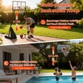 thumbnail image 2 of 48 Inches Portable Adjustable Basketball Hoop System – Outdoor Shatterproof Backboard – Height 4.92-10FT – Mobile Base with Wheels – Great for Teens & Adults – Backyard and Court Use, 2 of 9