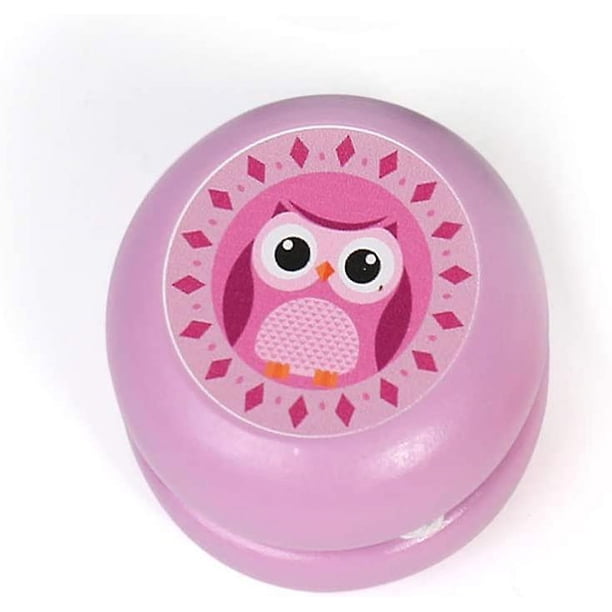 3 Piezas Yoyo De Madera Con Dibujos Animados – Juguete De Coordinación Para Regalos Infantiles