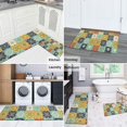 thumbnail image 5 of Orange Boho Bohemia Floral Geometric Pattern Kitchen Rugs Sets Of 2,Anti Fatigue Kitchen Mat Rugs Non Slip Washable,Decorative Kitchen Floor Mats for Kitchen,Sink,Laundry,17"x30"+17"x47", 5 of 7