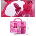 thumbnail image 4 of Kids Girls Pretend Play Toys Make Up Kit Hair Styling Set Including Hair Dryer Comb Curler Scissors Mirror Kit, 4 of 4