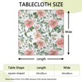 thumbnail image 2 of Pioneer Flower Floral Print Pattern Square Fitted Tablecloth with Elastic Edge,Square Table Cover,Washable Elastic Table Cover for Home Kitchen Party Decor 34"x34", 2 of 6