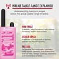 thumbnail image 2 of Walkie Talkies Cobra HE150 P, aptos para niños, alcance de 16 millas, paquete de 2, 2 of 6