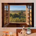thumbnail image 1 of Tapiz de pared con diseño de ventana, 150 x 130 cm, microtela, fibra, 1 of 1