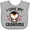 AC-Heather Grey, variant on Inktastic I Love My Grandma with Cute Penguin and Hearts Girls Baby Bib