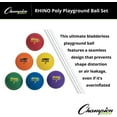 thumbnail image 5 of Champion Sports Rhino Poly Playground Ball Set (Multi, 7-Inch Diameter), 5 of 6