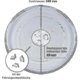thumbnail image 5 of Universal Microwave Turntable Glass Plate With 3 Fixtures, 24.5 Cm, 5 of 5