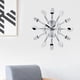 thumbnail image 5 of Reloj Acero Inoxidable Cubiertos Reloj Cuchillo Y Tenedor Cuchara Reloj De Pared Decoración De Cocina Plata, 5 of 7