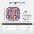 thumbnail image 3 of Windshield Sun Shade, Garden Tricolor Pansy Flower Foldable Car Sun Shade Windshield For Front, 2 Pieces, 3 of 4
