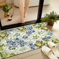 thumbnail image 2 of JML Non-Slip MicrofiberFabric & Rubber Doormat - Soft Entryway Rug for Home/Office (20"x32") - Easy Clean Door Mat for Indoor/Outdoor Use, Botanical Lemon Pattern, 2 of 6