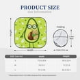thumbnail image 3 of Sikiie Avocado with Glasses Print Foldable Car Windshield Sun Visor, Car Window Sunshade Suitable for Sedan, SUV and Truck Car Accessories-Large, 3 of 6