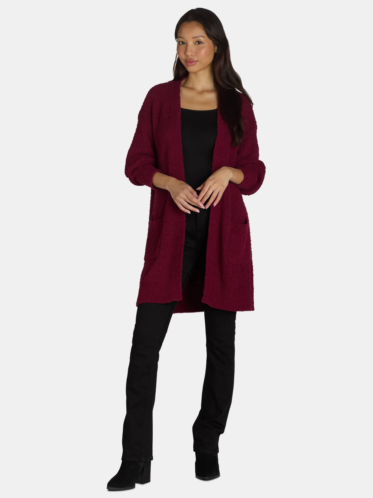 Time and Tru Women's Super Soft Cardigan, Size XS-XXXL