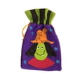 thumbnail image 1 of Napped Fabric Cloth Drawstring Candy Bags Trick-or-treaters Drawstring bag Drawstring candy Ornament Bags for Halloween Festival, 1 of 6