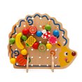thumbnail image 4 of Bloques de madera con forma de erizo para niños, cuentas de frutas y verduras, juguetes de hilo de construcción, juguetes educativos para edades tempranas, regalos, 4 of 7