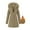 27#Coffee, variant on Women's Solid Color Pocket Hooded Draw Rope Keep Warm Fashion Coat Tops