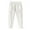 White, variant on Linen Pants For Women Summer Solid Casual Pocket Haren Pants Pencil Pants Elastic Waist Loose Pants Beige XL