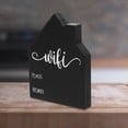 thumbnail image 2 of 1Pack Wifi Connection Sign Black Wood Rectangular for Business Owners and Home Users, 2 of 8