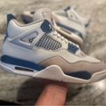 thumbnail image 2 of Nike Air Jordan 4 Retro Military Blue size 9, 2 of 5