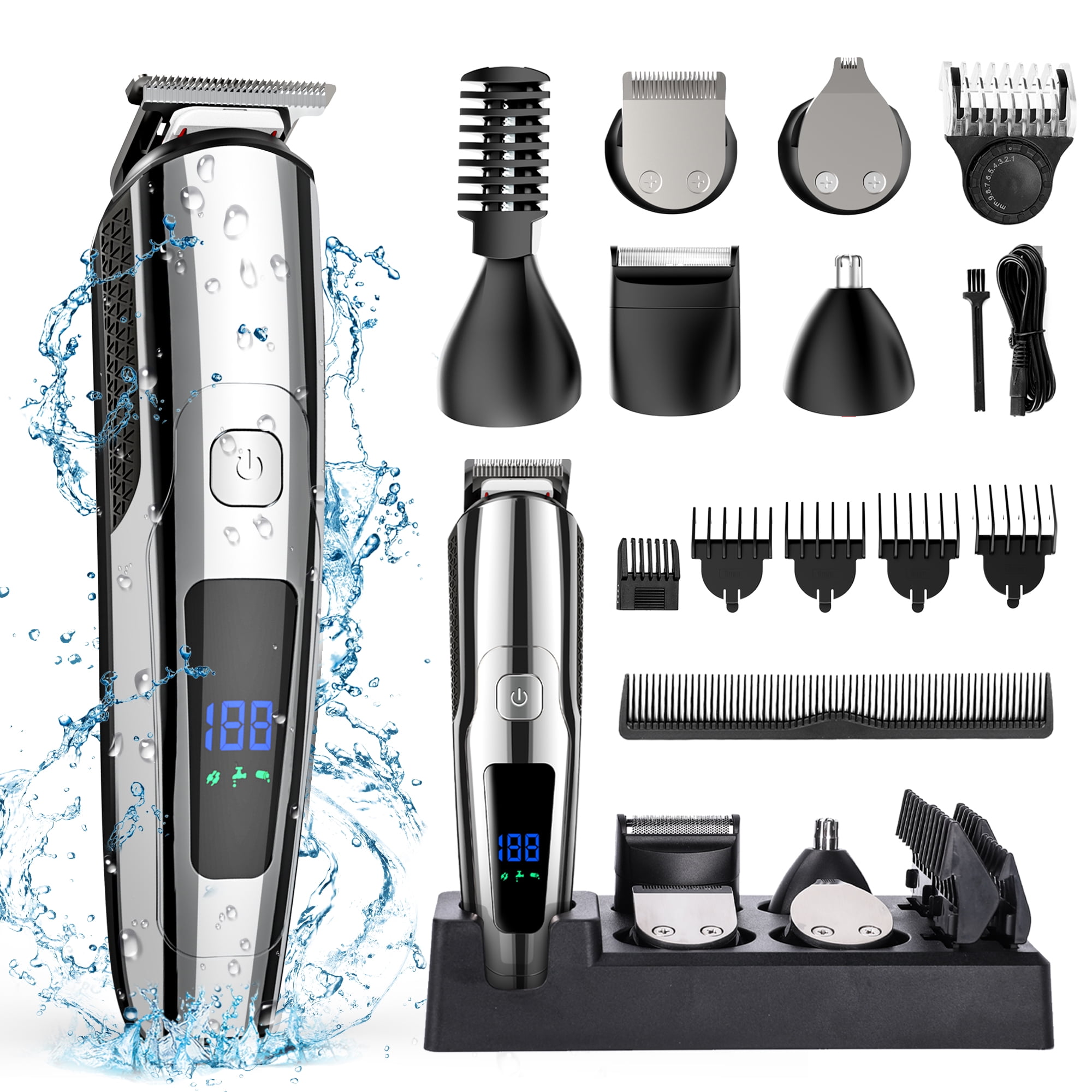 Cshidworld 14-in-1 Electric Beard Trimmer Kit for Men