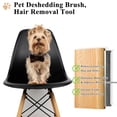 thumbnail image 4 of Wooden Deshedding Brush for Dogs Cats Horses - Dual Action Pet Hair Removal Tool with Non-Slip Handle, 4 of 6
