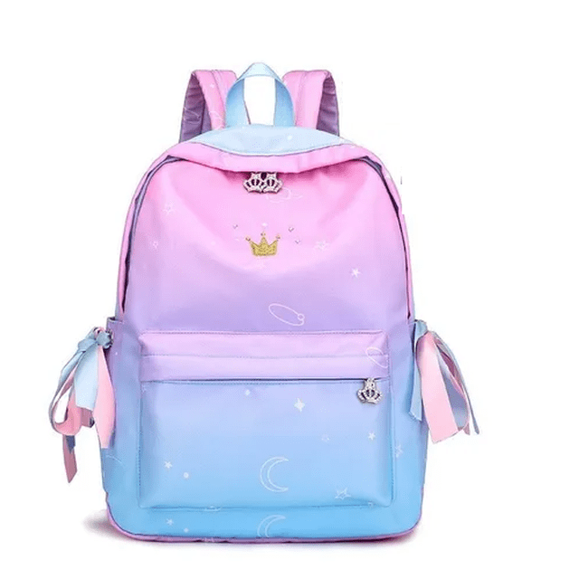 Mochila Escolar P/dama Niña Casual Color Rosa Malubero niña