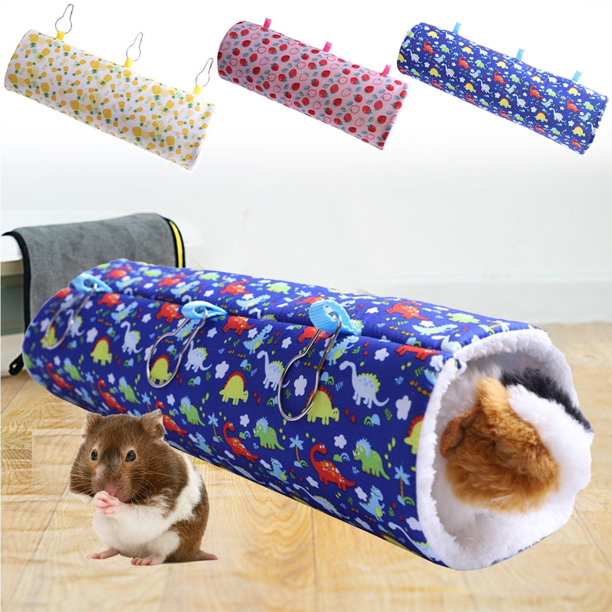 Pet Enjoy Hanging Tunnel Hamster Hammock for Small Animals,Hamsters ...