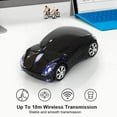 thumbnail image 2 of Ratón inalámbrico de 2,4 G para coche con receptor USB, ratón óptico de 1600 DPI para PC, ordenador portátil, ratón bonito de alta precisión., 2 of 6