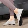 thumbnail image 4 of Barefoot Shoes for Women Lightweight Flexible Breathable Non-Slip Wide Toe Box Barefoot Walking Shoes for Women Ideal for Daily Wear Walking Running Hiking Water Activities,White 44, 4 of 5