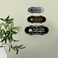 thumbnail image 3 of Designer Safe for Children Sign (Black /Gold) - Small, 3 of 5