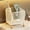 White WH, variant on AuroraX Washbasin Storage Basket Bathroom Counter Organizer Basket Wire Freestanding Compact White Small Bathroom Vanity Basket White