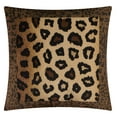 thumbnail image 4 of Nanshing Leopard 7 Piece Animal Print Comforter Set, Brown/Gold, Queen , Short Plush Print, 4 of 9