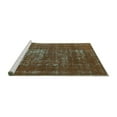 thumbnail image 2 of Ahgly Company Machine Washable Indoor Rectangle Oriental Turquoise Blue Industrial Area Rugs, 8' x 12', 2 of 4