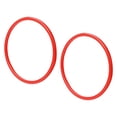 thumbnail image 1 of Fundas de empuje manual para silla de ruedas, antideslizantes, fáciles de quitar y limpiar, repuesto de 24 pulgadas rojo, 1 of 7