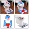 thumbnail image 5 of Funda para asiento de inodoro (azul) Alfombrilla de baño navideña, alfombrilla para inodoro, para decoración del hogar, taburete, alfombrilla para asiento, accesorio para tapa de inodoro, 5 of 5