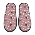 thumbnail image 2 of KLL Cute Calf Slippers for Women Men House Slip on Indoor Outdoor Bedroom Furry Fleece Lined Ladies Comfy Anti-Skid Rubber Hard Sole-Large, 2 of 8
