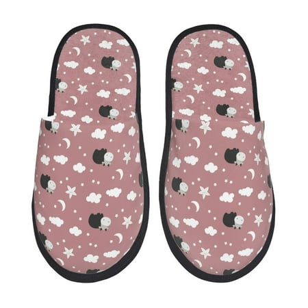 

Sikiie Cute Calf Fuzzy Slip-on Slippers Warm Cozy Soft Lightweight Memory Foam Indoor House ShoesMedium
