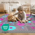thumbnail image 4 of ODIKA 8'x10' Washable Area Rug Non-Shedding, Easy Care, Rock Music Interlocking String Record Vinyl Themed Rocks Guitar Flowing Dynamic for King Size Bedroom Under Bed, Master Suite, 4 of 7
