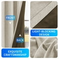 thumbnail image 5 of JIATER Blackout Curtains,42 x 63 inch Blackout Curtains Set of 2 for Bedroom Living Room,Thermal Insulated Room Darkening Drapes with Grommet,Beige, 5 of 6