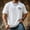 White, variant on Mens Quick Dry Crew Neck T Shirt with Exercise Logo Print Athletic Short Sleeve Tee for Gym Running Training and Casual Activities Black M