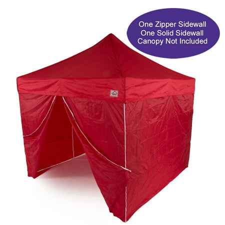 Impact Canopy 10-Foot Canopy Tent Wall Set, 1 Solid Sidewall and 1 Middle Zipper Sidewall Only, (Best Tent Zipper Lubricant)