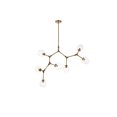 thumbnail image 4 of Cavoli 7 light in Light Antique Brass and Flat Black Pendant, 4 of 7