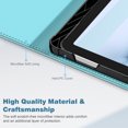 thumbnail image 6 of Fintie Case for Samsung Galaxy Tab S10 Plus 2024/ Tab S9 Plus 2023 12.4 Inch with S Pen Holder, Multi-Angle Viewing Smart Stand Back Cover with Pocket, Auto Wake/Sleep, Turquoise, 6 of 7