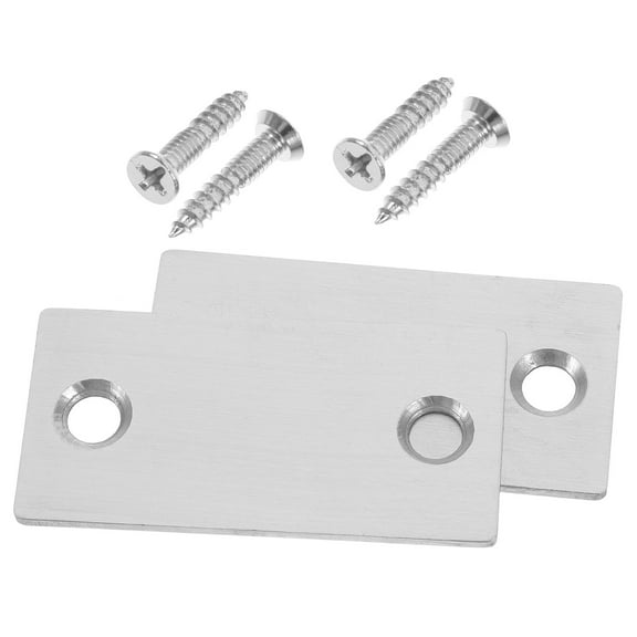 Worgeous 2pcs Door Lock Plate Covers Latch Strike Plate Door Lock Covers Plate Door Hole Covers Rv Door Strike Plate