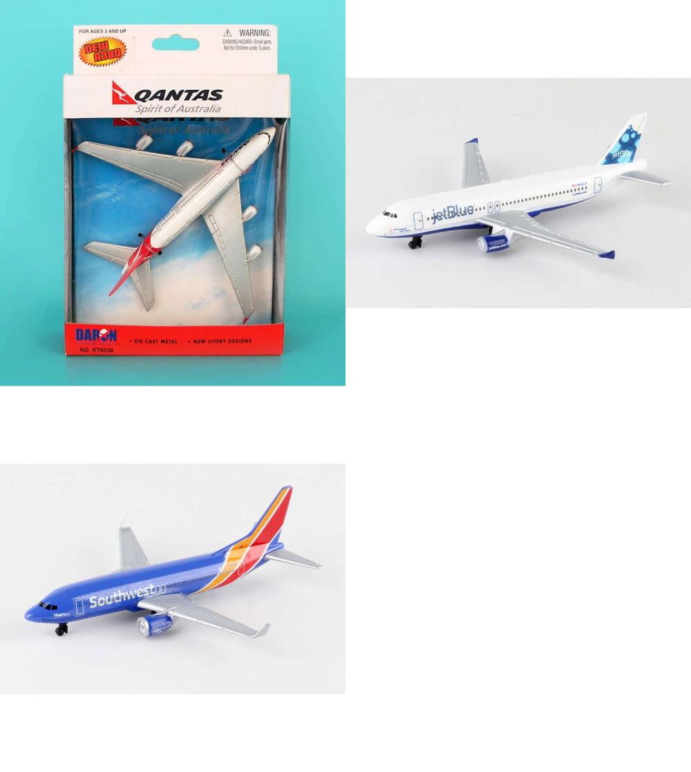 Southwest Airlines Diecast Airplane Package Two 5.5" Diecast Planes Emirates 
